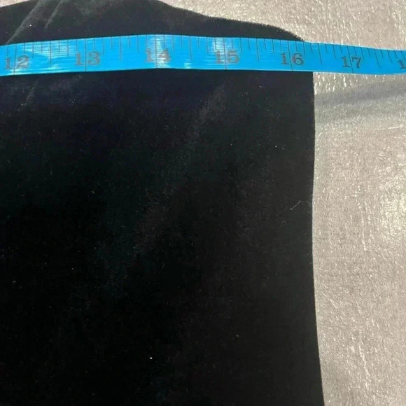 [EU40/US:8]Vintage Dorothy Perkins Strapless Black Velvet  Dress Peplum Tiered - Picture 9 of 12